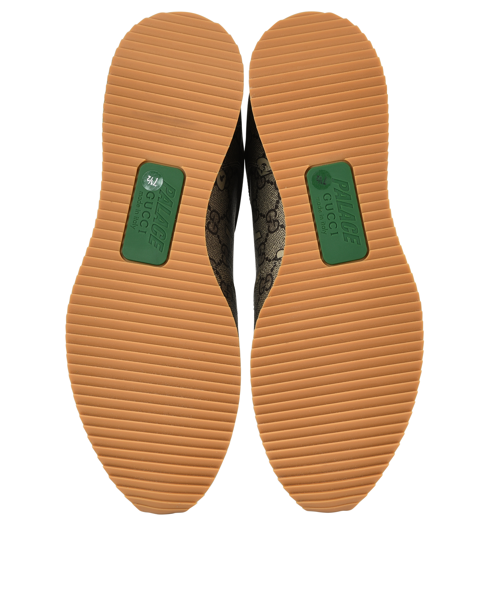 Gucci Palace Supreme Trainers, &pound;320, Shoes, Brown, Canvas, Top view