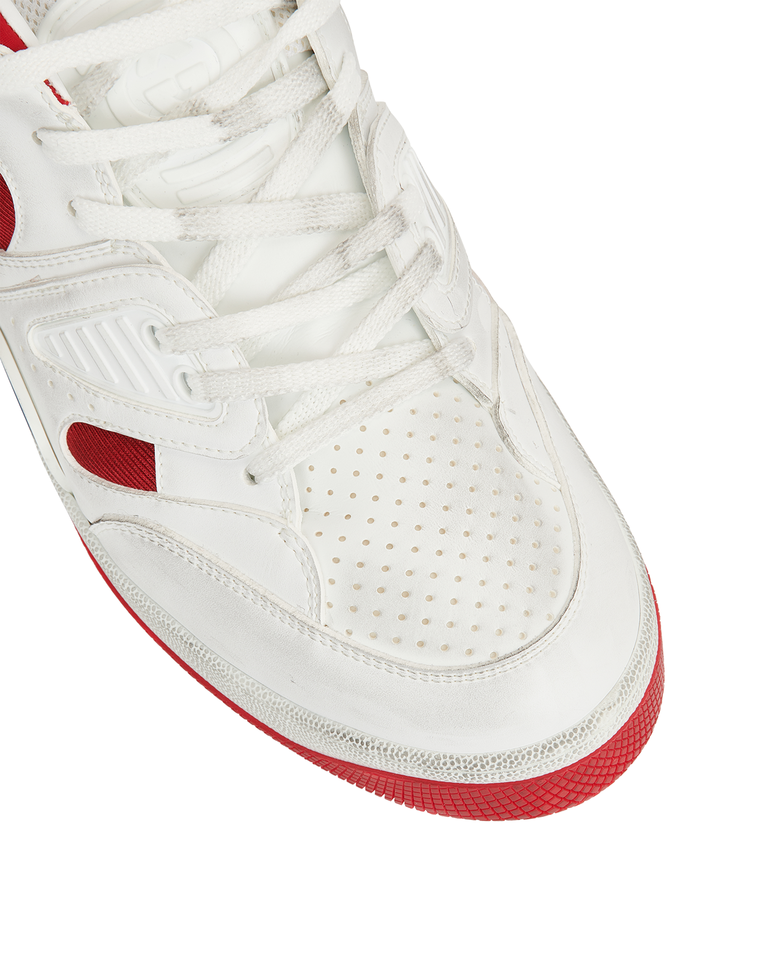 Gucci Basket Low-Top Trainers, &pound;275, Shoes, White, Leather, Other view