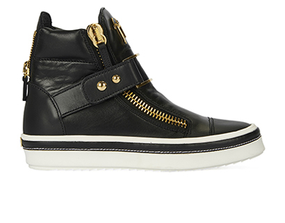 Giuseppe Zanotti Zipped High Top Trainers, front view