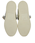Giuseppe Zanotti Shark Tooth Leather White Sneakers, top view