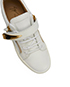 Giuseppe Zanotti Shark Tooth Leather White Sneakers, other view