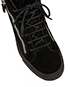 Giuseppe Zanotti Zipped High Top Sneakers, other view