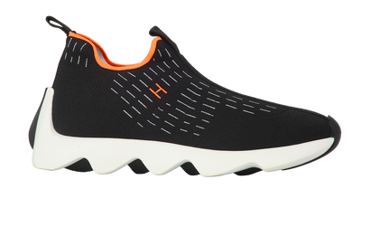 Hermès Eclair Trainers, &pound;395, Shoes, Black, Canvas, Front view