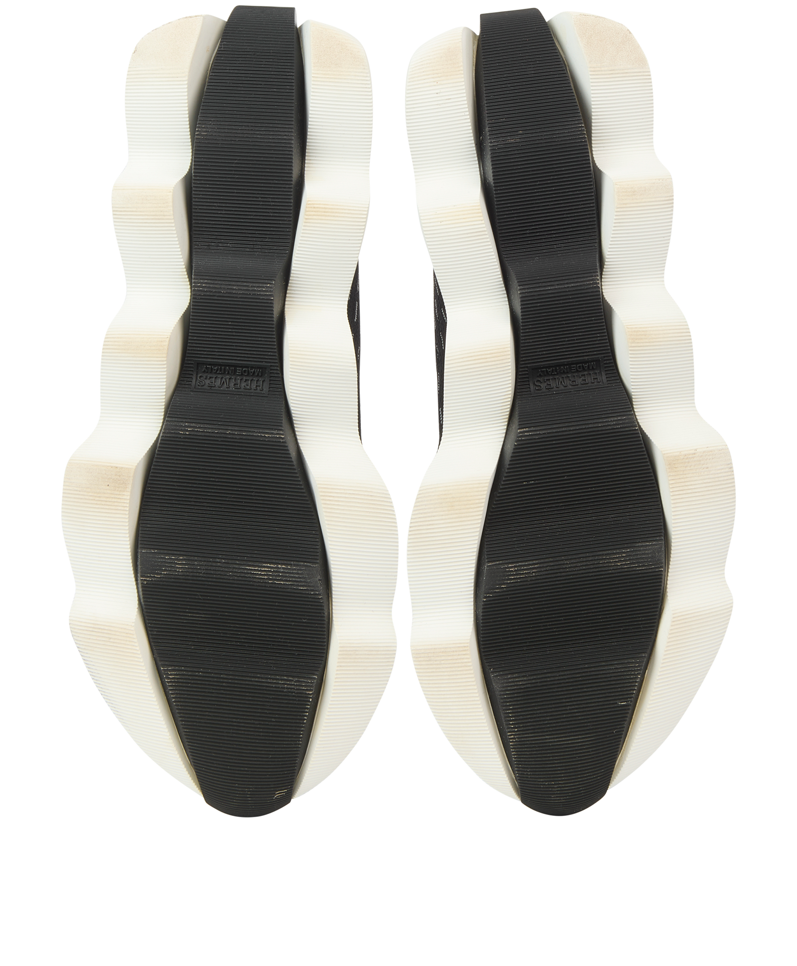 Hermès Eclair Trainers, &pound;395, Shoes, Black, Canvas, Top view