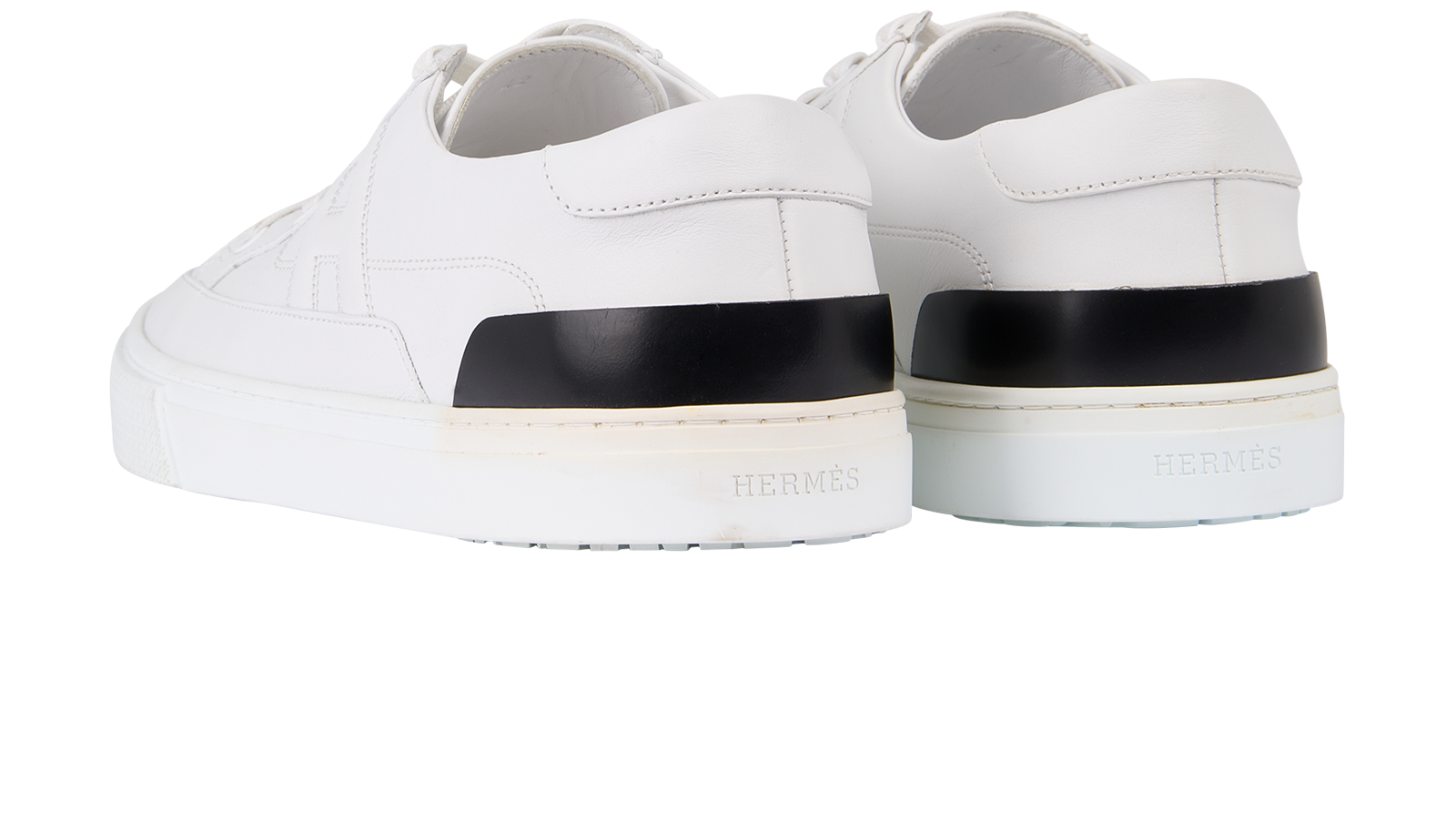 Hermes Deep Sneakers, &pound;495, Shoes, White, Leather, Back view