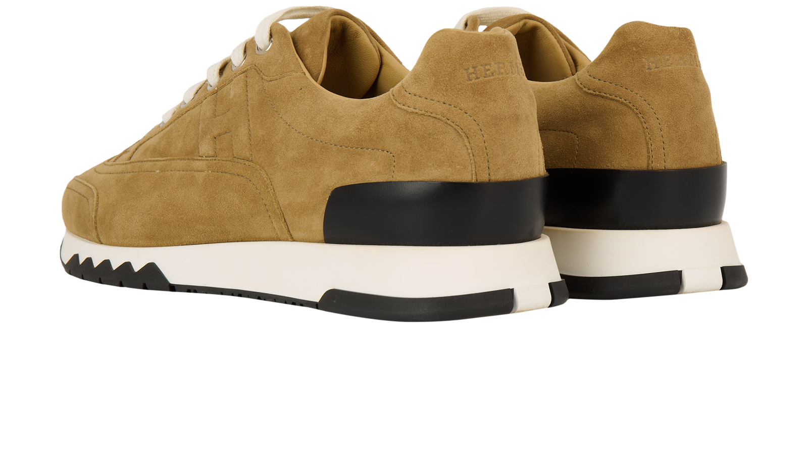 Hermes Trail Sneakers, &pound;595, Shoes, Brown, Suede, Back view