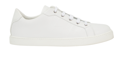 Hermes Avantage Trainers, &pound;295, Shoes, White, Leather, Front view