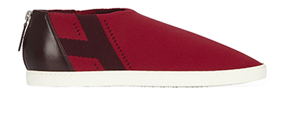 Hermes Oxygene Burgundy Sock Trainers, front view