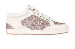 Jimmy Choo Miami Low Top Trainers, Leather, White, UK4, 3*