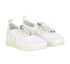 Jimmy Choo Trainers, &pound;180, Shoes, White, Fabric/Leather, Side view