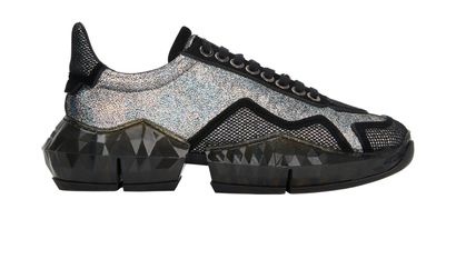 Jimmy Choo Diamond Glitters Trainers, front view