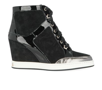 Jimmy Choo Preston Wedge Trainers, front view