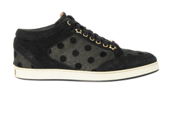 Jimmy Choo Polkadots Trainers, Suede, Black, UK4.5, 2*
