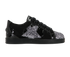 Jimmy Choo Star Glittered Trainers, &pound;110, Shoes, Black, Leather, Front view