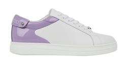 Jimmy Choo Rome Trainers, Leather, Purple/White, UK6.5, 4*