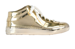 Jimmy Choo Belgravia Trainers, Leather, Gold, Uk5.5, 2*