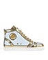 Christian Louboutin Louis Patent Leather High top  trainers, front view