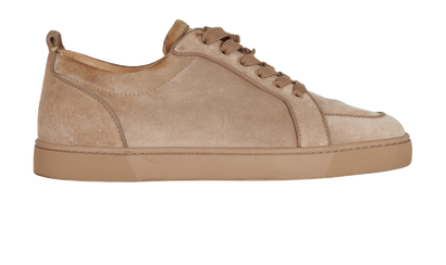 Christian Louboutin Rantulow Orlato Trainers, &pound;350, Shoes, Beige, Suede, Front view