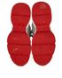 Christian Louboutin Red Runners Irridescent Low Tops, top view