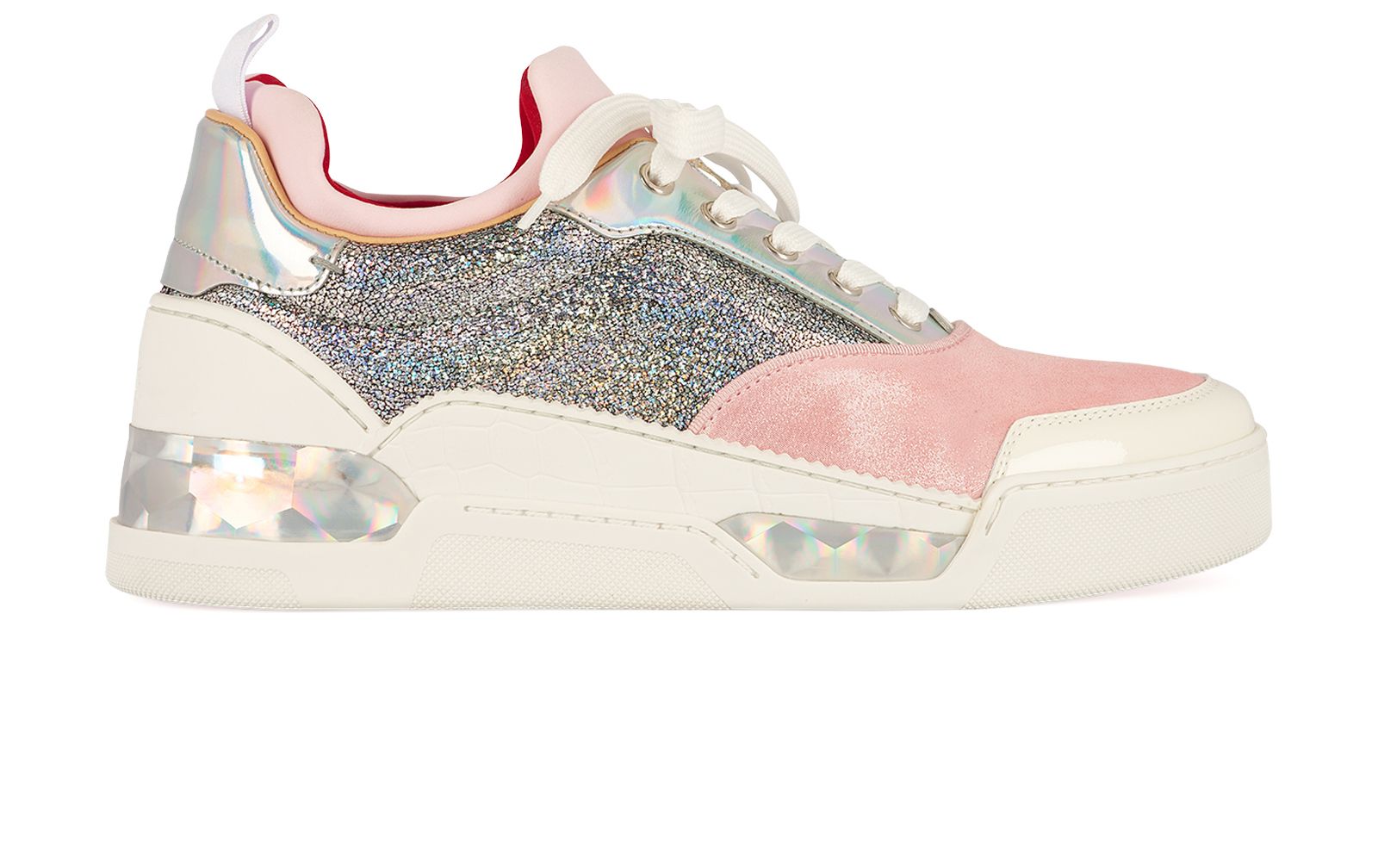 Christian Louboutin Aurelien Pink Lame Trainers, Trainers