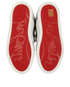 Christian Louboutin Aurelien Pink Lame Trainers, top view