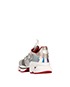 Christian Louboutin Silver Lame Trainers, back view