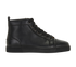 Christian Louboutin High Top Sneakers, &pound;220, Shoes, Black, Leather, Front view