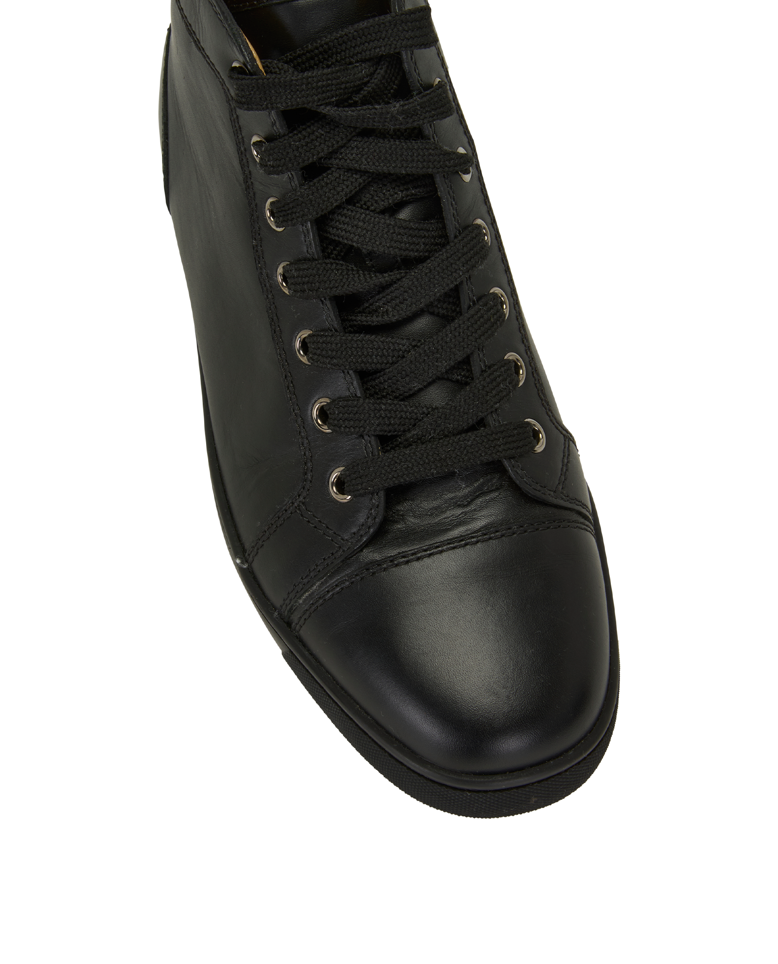 Christian Louboutin High Top Sneakers, &pound;220, Shoes, Black, Leather, Other view