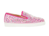 Christian Louboutin Crystal Spike Trainers, &pound;295, Shoes, Pink, Fabric, Front view