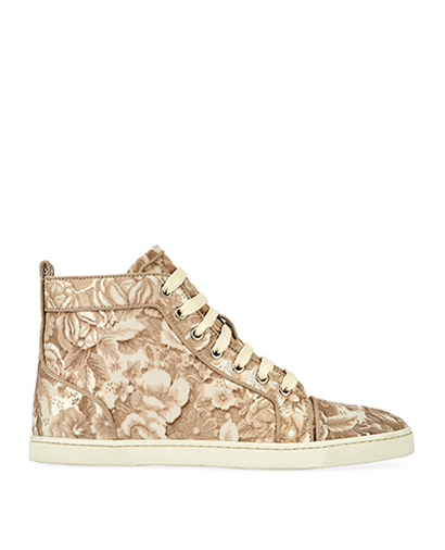 Christian Louboutin Floral Print High Top trainers, front view