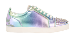 Christian Louboutin Fun Louis Junior Spikes Trainers,Men,Lthr,Mult,UK6.5,2