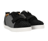 Christian Louboutin Louis Junior Sneaker, &pound;395, Shoes, Black/Silver, Leather, Side view