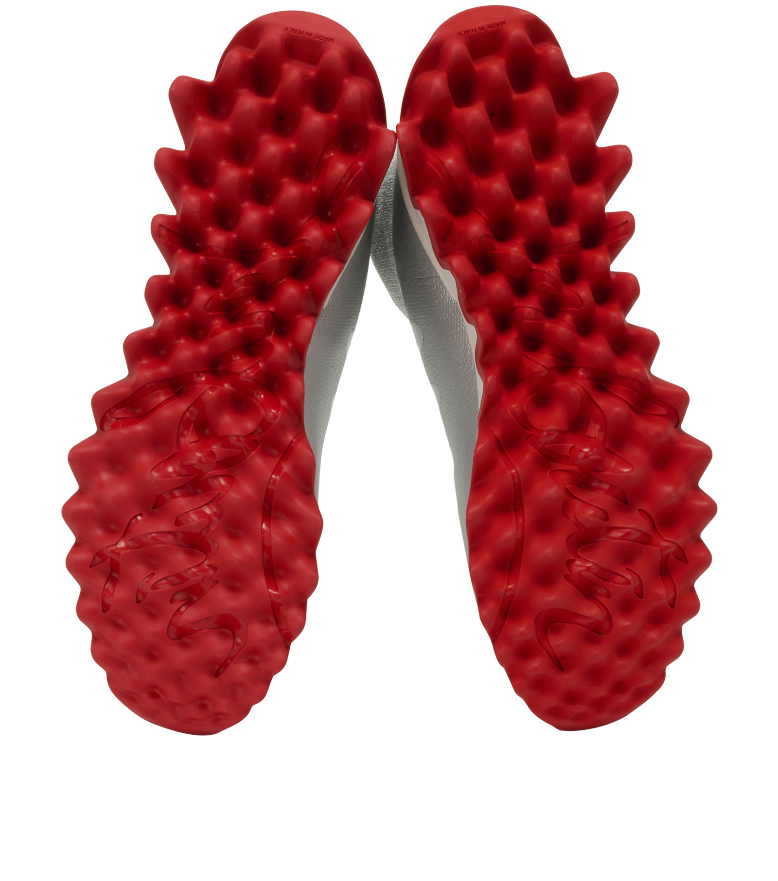 Christian Louboutin Sharky Sock Trainers, &pound;420, Shoes, Silver, Fabric, Top view