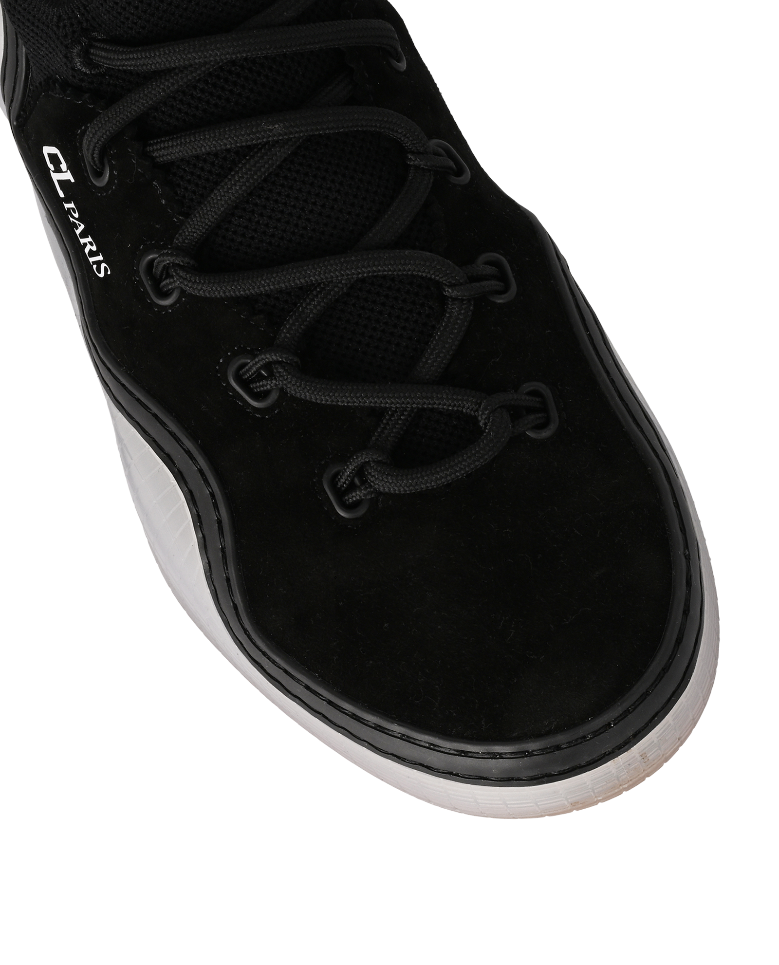 Christian Louboutin Arpoador Trainers, &pound;250, Shoes, Black, Fabric/Suede, Other view