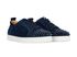 Christian Louboutin Louis Junior Spikes Sneaker, £350, Shoes, Blue, Suede, Side view