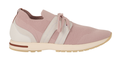 Loro Piana Flexi Walk Trainers, Fabric/Leather, Pink, UK8, B/DB, 3*