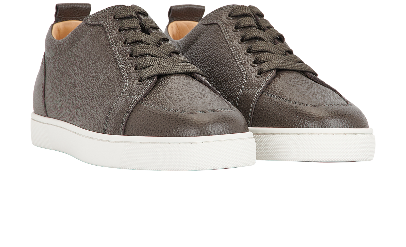 Christian Louboutin Rantulow Sneakers, &pound;425, Shoes, Grey, Leather, Side view