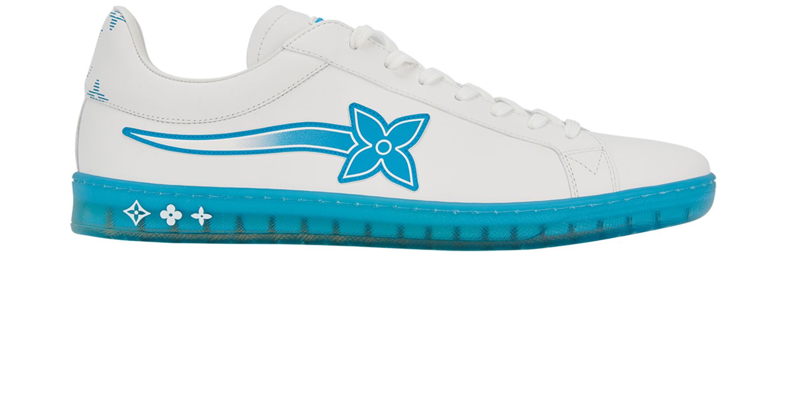 Louis Vuitton, Shoes, Louis Vuitton Luxembourg Mens Sneaker Size 1 White  Pink And Blue