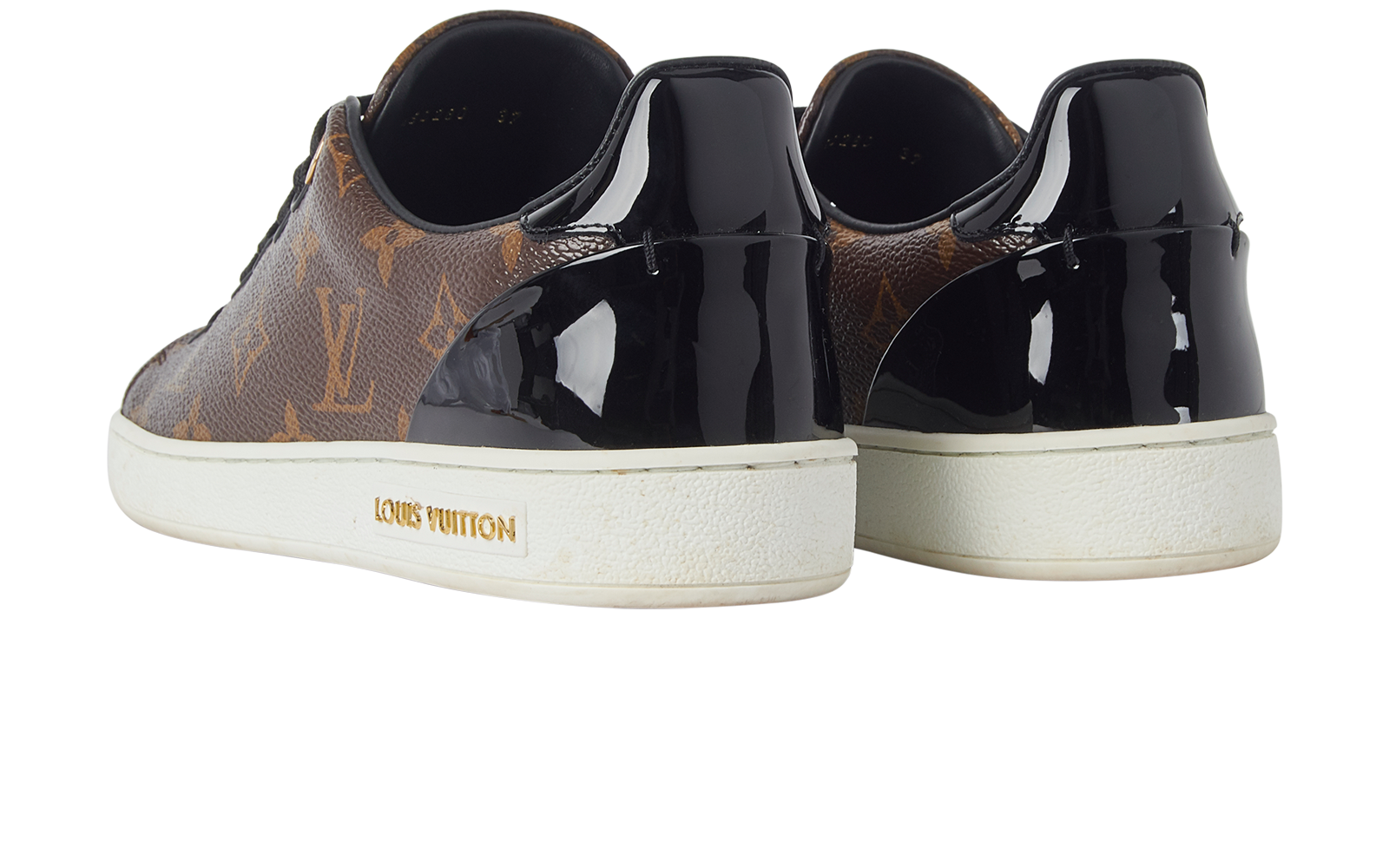 Louis Vuitton Front Row Trainers, &pound;320, Shoes, Brown, Coated Canvas, Back view