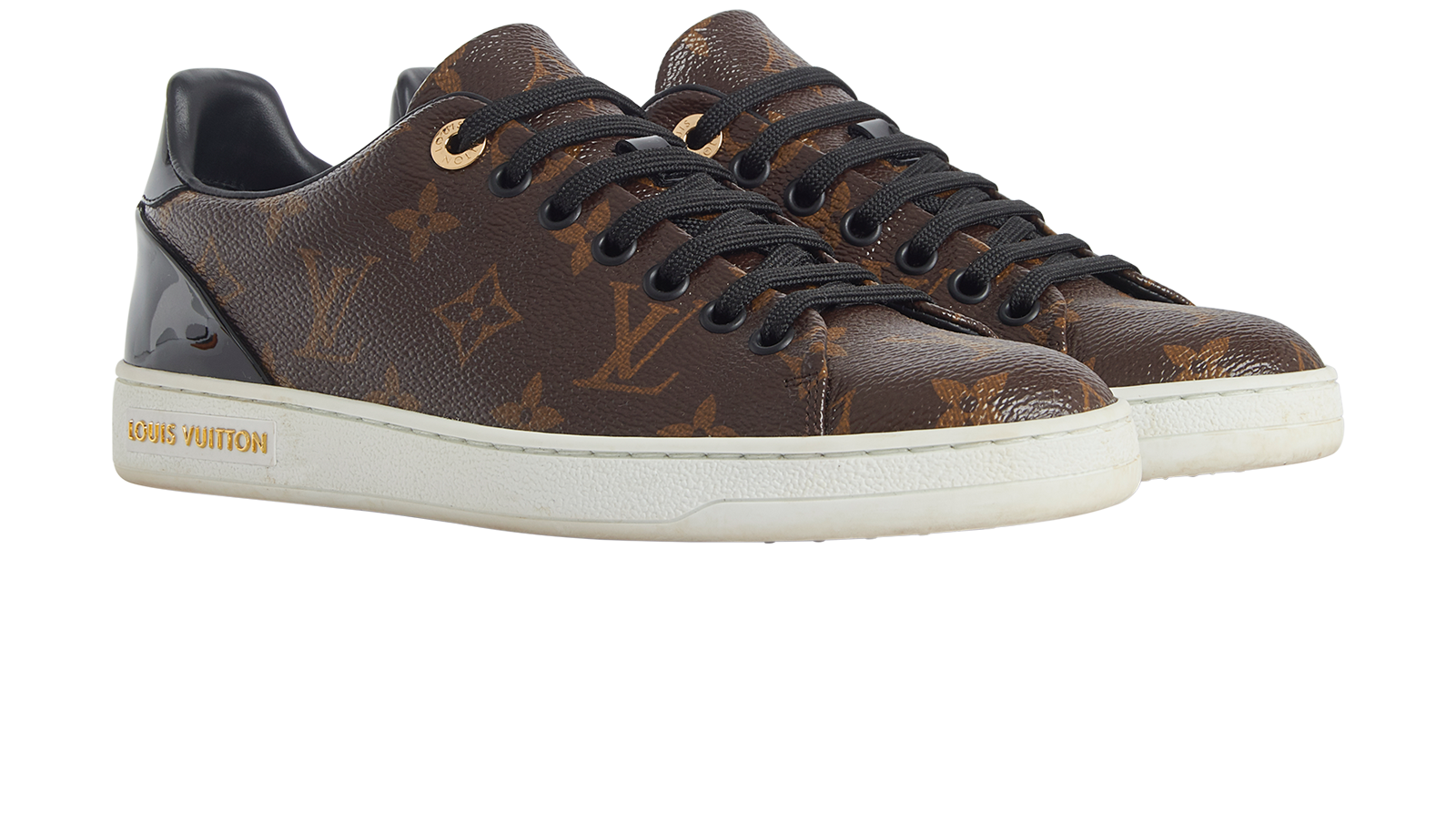 Louis Vuitton Front Row Trainers, &pound;320, Shoes, Brown, Coated Canvas, Side view