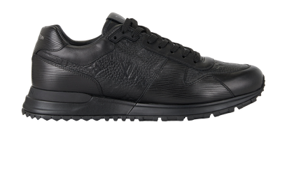 Louis Vuitton Run Away Sneakers, £450, Shoes, Black, Leather, Front view