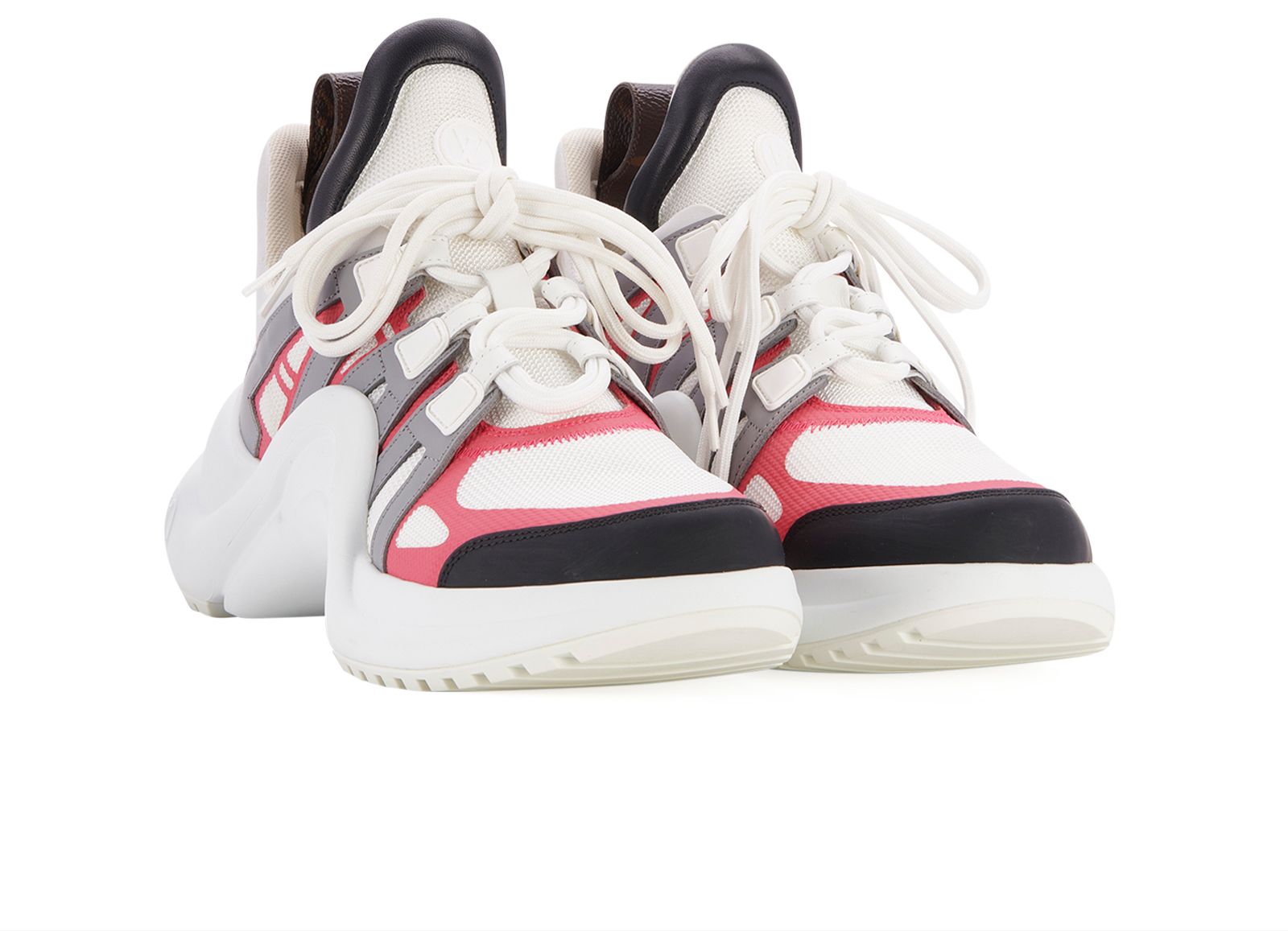 Louis Vuitton Khaki And Pink Archlight Trainers Size 38 – EVEYSPRELOVED