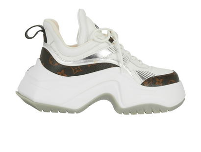Louis Vuitton LV Archlight 2.0 Sneakers, &pound;550, Shoes, White, Canvas/Leather, Front view
