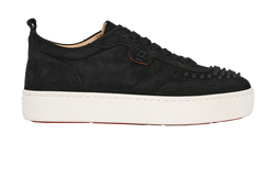 Christian Louboutin HappyRui Spikes Trainers,Mens,Suede,Blk,UK6.5,DB/B,3*