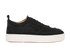 Christian Louboutin HappyRui Spikes Trainers, &pound;350, Shoes, Black, Suede, Front view
