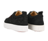 Christian Louboutin HappyRui Spikes Trainers, &pound;350, Shoes, Black, Suede, Back view