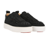 Christian Louboutin HappyRui Spikes Trainers, &pound;350, Shoes, Black, Suede, Side view