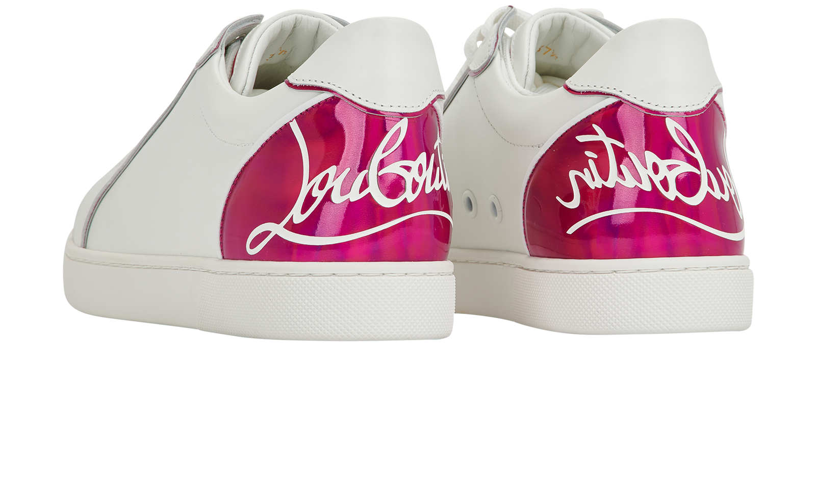 Christian Louboutin Fun Vieira Orlato Trainers, &pound;450, Shoes, White, Leather, Back view
