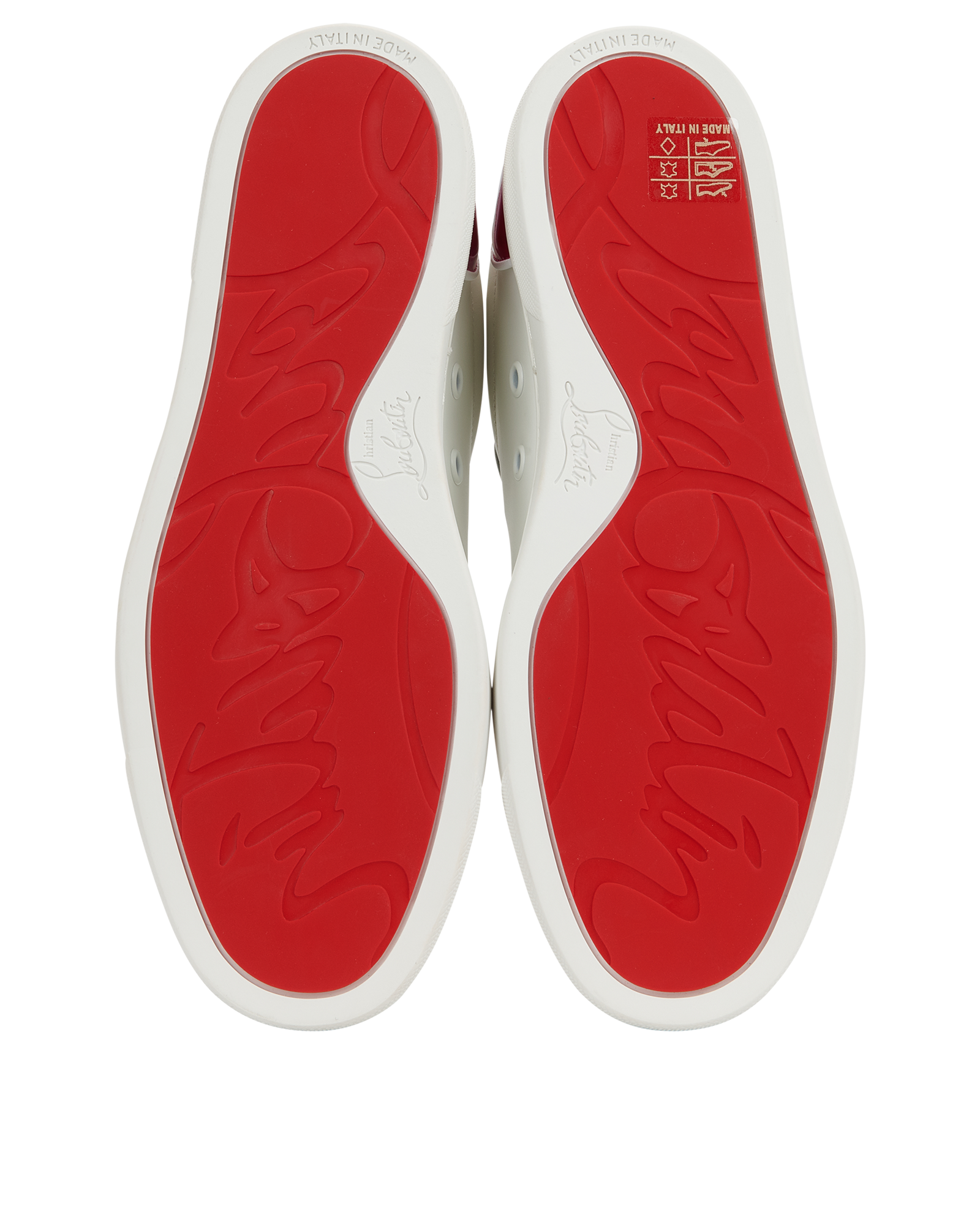Christian Louboutin Fun Vieira Orlato Trainers, &pound;450, Shoes, White, Leather, Top view