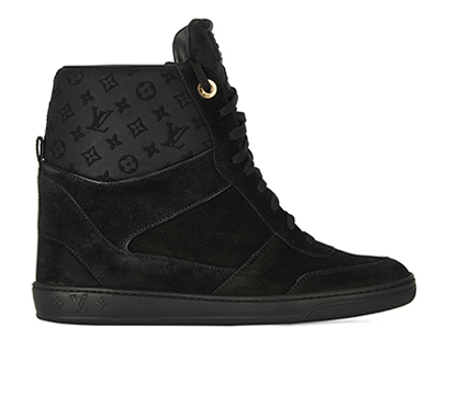 Louis Vuitton Monogram Wedge Trainers, front view